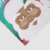 Papier Mousseline Père Noël et Mme Claus Fêtes de Noël (Détail)