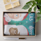 Papier Mousseline Père Noël et Mme Claus Fêtes de Noël (Cadeau)