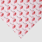 Papier Mousseline Père Noël Flamant rose rose Noël Motif de Noël (Détail)
