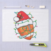 Papier Mousseline Père Noël Football Sports Ball Hommes garçons Noël (Artisanat)