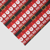 Papier Mousseline Père Noël Ho Ho Ho Motif (Détail)