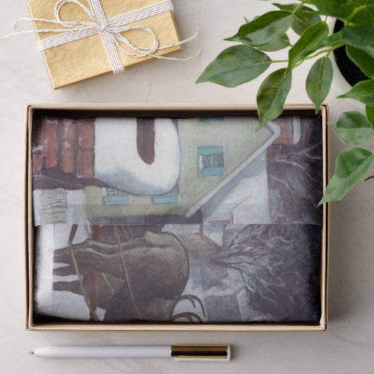 Papier Mousseline Père Noël Livres à Noël, (Cadeau)