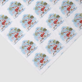 Papier Mousseline Père Noël Papier de tissu non préparé (Détail)