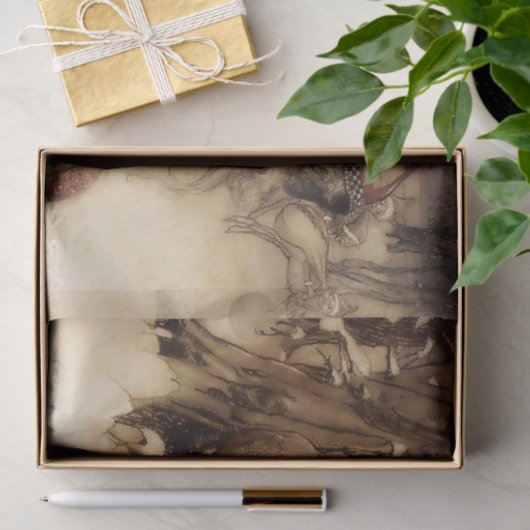 Papier Mousseline "Père Noël" par Arthur Rackham (Cadeau)