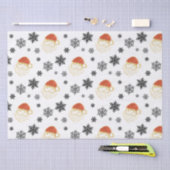 Papier Mousseline Père Noël Père Noël Illustration de neige (Artisanat)