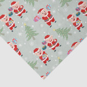 Papier Mousseline Père Noël Pig Giving Motif (Détail)