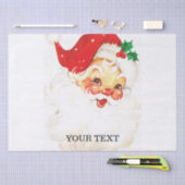 Papier Mousseline Père Noël rétro, doux Noël (Artisanat)