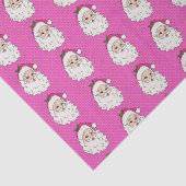 Papier Mousseline Père Noël rose chaud (Détail)