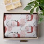 Papier Mousseline Père Noël rose et rouge joyeux | ho ho (Cadeau)