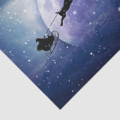 Papier Mousseline Père Noël Sleigh | Imaginaire Galaxy Christmas Nig (Détail)