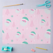 Papier Mousseline Père Noël Snowflakes Noël Arbres rose Noël (Artisanat)
