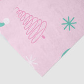 Papier Mousseline Père Noël Snowflakes Noël Arbres rose Noël (Détail)