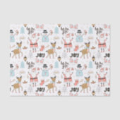 Papier Mousseline Père Noël, Snowman, Reindeer Motif ID559 (Recto)