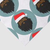 Papier Mousseline Père Noël souriant (Détail)