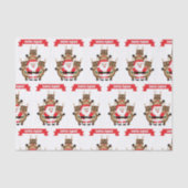 Papier Mousseline Père Noël Squad Noël Drôle Reindeer (Recto)