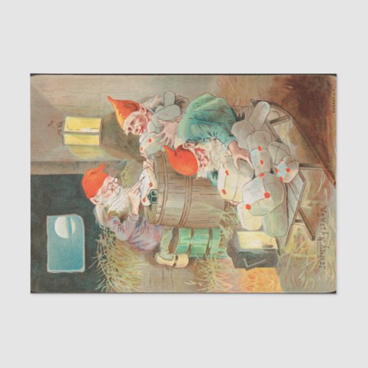 Papier Mousseline Père Noël suédoise de Noël (par Jenny Nyström) (Recto)