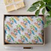 Papier Mousseline Père Noël tropicale (Cadeau)