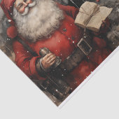 Papier Mousseline Père Noël victorien Deoupage Noël Père (Détail)