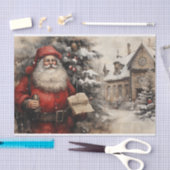 Papier Mousseline Père Noël victorien Deoupage Noël Père (Artisanat)