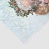 Papier Mousseline Père Noël victorienne ancienne et Noël de petite f (Détail)