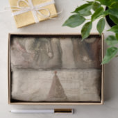 Papier Mousseline Père Noël vintage (Cadeau)