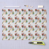 Papier Mousseline Père Noël vintage (Artisanat)
