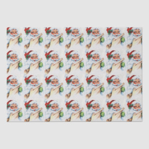 Papier Mousseline Père Noël vintage