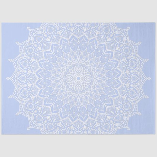 Papier Mousseline Periwinkle Mandala - Bora à Juniper Berry (Recto)