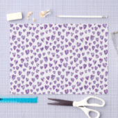 Papier Mousseline Périwinkle violet Valentine Love motif de coeur (Artisanat)