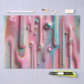 Papier Mousseline Perle holographique Luscious Drift (Artisanat)