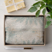 Papier Mousseline Perle sarcelle ange (Cadeau)