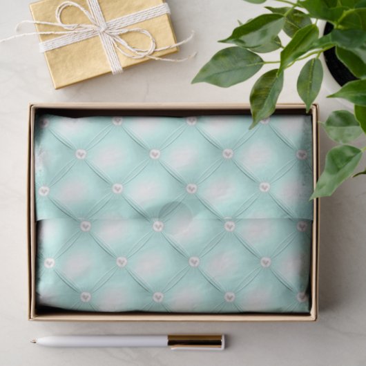 Papier Mousseline Perles à la menthe (Cadeau)
