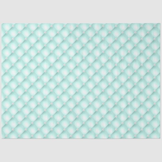 Papier Mousseline Perles à la menthe (Recto)