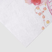 Papier Mousseline Perles de dentelle rose romantique (Détail)