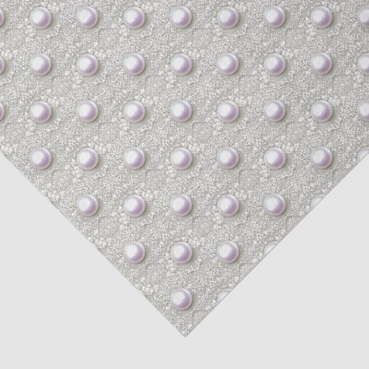 Papier Mousseline Perles & Dentelle (Détail)