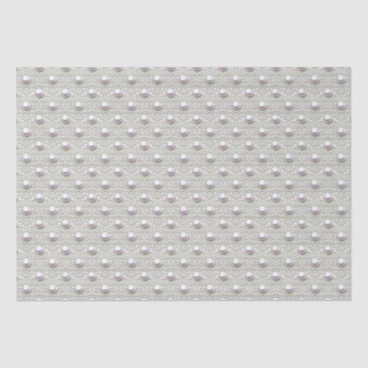 Papier Mousseline Perles & Dentelle (Recto)