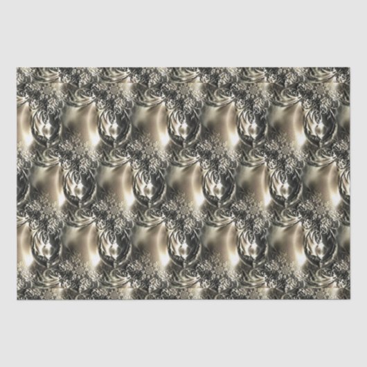 Papier Mousseline Perles dorées (Recto)