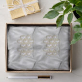 Papier Mousseline Perles & Satin (Cadeau)