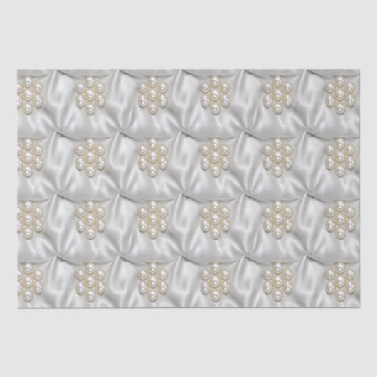 Papier Mousseline Perles & Satin (Recto)