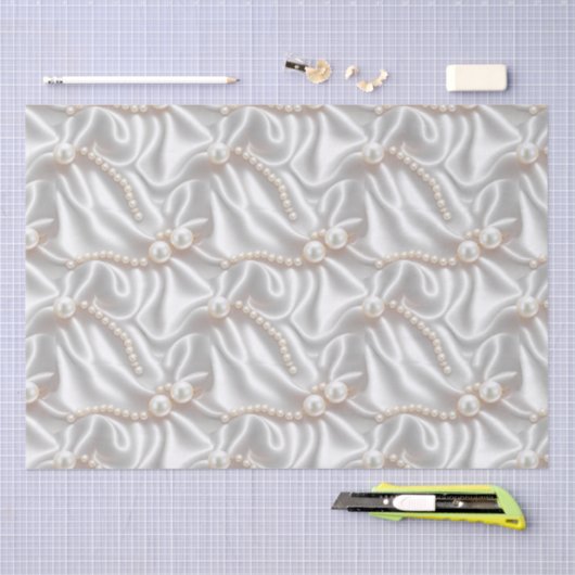 Papier Mousseline Perles & Satin (Artisanat)