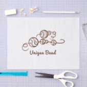 Papier Mousseline Perles uniques Whimsical sur une perle de chaîne m (Artisanat)