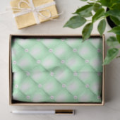 Papier Mousseline Perles Vertes Tufted (Cadeau)