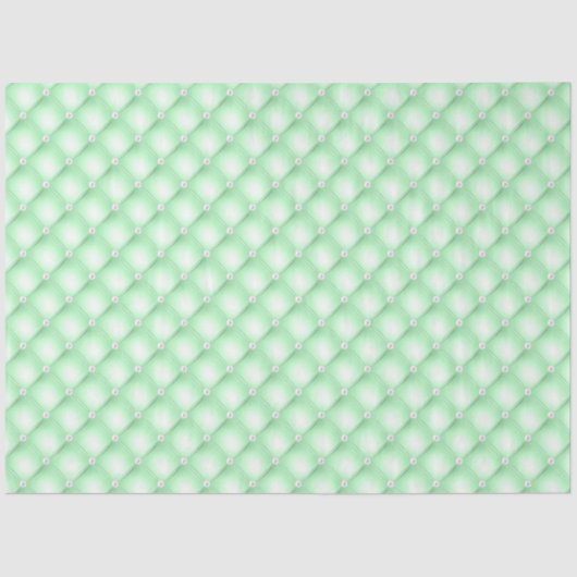 Papier Mousseline Perles Vertes Tufted (Recto)