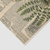 Papier Mousseline Perroquet au papier journal vintage (Détail)