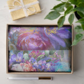 Papier Mousseline Perroquet australien bleu avec découpage de la Cou (Cadeau)