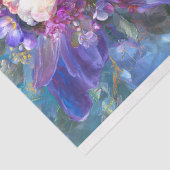 Papier Mousseline Perroquet australien bleu avec découpage de la Cou (Détail)