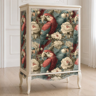 Papier Mousseline Perroquet Macaw Artisanat Découpage Botanique Vict