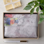 Papier Mousseline Perroquets avec texture (Cadeau)