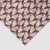 Papier Mousseline Perroquets rouges (Détail)