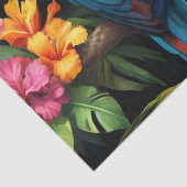 Papier Mousseline Perroquets Tropicaux (Détail)